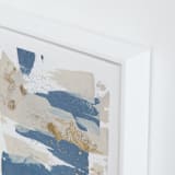 "On the Rocks No. 1" - Art Print in Wedgewood Blue by Julia Contacessi - Frame Close-up