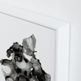 "Single Plasma" - Art Print in Monochrome by AT ORIGINALS - Frame Close-up