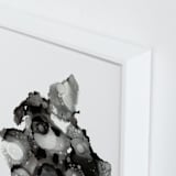 "Single Plasma" - Art Print in Monochrome by AT ORIGINALS - Frame Close-up