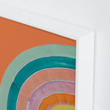 "Sherbet Rainbow" - Art Print in Rainbow by Lise Gulassa - Frame Close-up