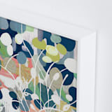 "Summer Rising" - Art Print in Slate Blue by Nancy Ramirez - Frame Close-up