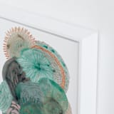 "Grey Thoughts" - Art Print in Teal by Maggie Ramirez Burns - Frame Close-up