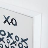 "XO Sol" - Art Print in Smoky Black by Michelle Owenby Design - Frame Close-up