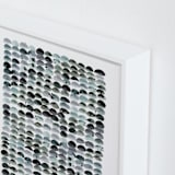 "Pebbles" - Art Print in Mist by Kelly Ventura - Frame Close-up