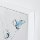"heron's nest" - Art Print in Heron Blue by Annie Moran - Frame Close-up