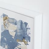 "On the Rocks No. 2" - Art Print in Wedgewood Blue by Julia Contacessi - Frame Close-up