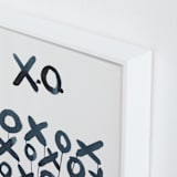 "XO Sol" - Art Print in Smoky Black by Michelle Owenby Design - Frame Close-up