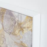 "Soft Shimmer No. 2" - Art Print in Soft Lavender Gold by Julia Contacessi - Frame Close-up