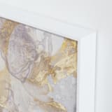 "Soft Shimmer No. 2" - Art Print in Soft Lavender Gold by Julia Contacessi - Frame Close-up