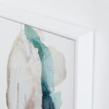 "Advection" - Art Print in Aqua by Ariel Scholten - Frame Close-up