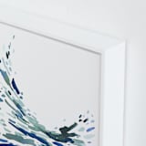"Softly Swept" - Art Print in Green Blue by Katie Craig - Frame Close-up