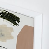 "Shape Shifters" - Art Print in clay salt by Lauren Packard - Frame Close-up