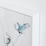 "heron's nest" - Art Print in Heron Blue by Annie Moran - Frame Close-up