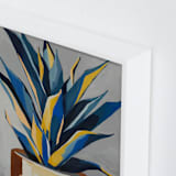 "Get To The Point" - Art Print in Southwest Blue by Marla Beyer - Frame Close-up