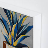 "Get To The Point" - Art Print in Southwest Blue by Marla Beyer - Frame Close-up