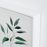 "Magnolia Foliage" - Art Print in Ivory by jinseikou - Frame Close-up