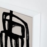 "Abstract ink brush" - Art Print in Obsidian by Cass Loh - Frame Close-up