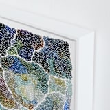 "freckle topography II" - Art Print in Teal by Kelly Place - Frame Close-up