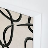 "We All Connected I" - Art Print in Charcoal Black by Meral Badem - Frame Close-up