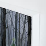 "Silent Night Woods" - Art Print in Winter by Karina Racz - Frame Close-up