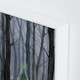 "Silent Night Woods" - Art Print in Winter by Karina Racz - Frame Close-up