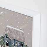 "Winter's Night" - Art Print in Dusk by Maja Cunningham - Frame Close-up