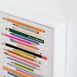 "Always Be Creative" - Art Print in Rainbow by Naava Katz - Frame Close-up