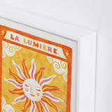 "Soleil Sun Tarot" - Art Print in Sunny Orange by Sabrina Excene - Frame Close-up