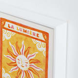 "Soleil Sun Tarot" - Art Print in Sunny Orange by Sabrina Excene - Frame Close-up