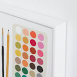 "Art Class" - Art Print in Rainbow by Kelly Watkins - Frame Close-up