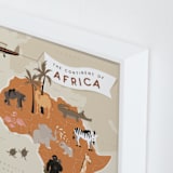 "animals of africa" - Art Print in Camel by Kamala Nahas - Frame Close-up