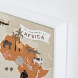 "animals of africa" - Art Print in Camel by Kamala Nahas - Frame Close-up