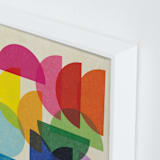 "Rainbow Paper" - Art Print in Rainbow by Krissy Callahan - Frame Close-up