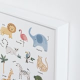 "Safari Friends 1" - Art Print in Safari by Teju Reval - Frame Close-up