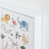 "Safari Friends 1" - Art Print in Safari by Teju Reval - Frame Close-up