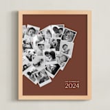 "Modern Heart Snapshot Mix® Warm Tones" - Framed Photo in Rustique by Minted - Framed