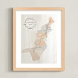 "THE APPALACHIAN SCENIC TRAIL" - Art Print in Antique Treasure by Debb W - Framed