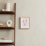 "Your Drawing: Portrait Custom Print" - Custom Print in Pink Grapefruit by Minted - In a Room