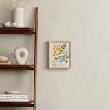 "Woodland Wallflowers" - Art Print in Mustard by Bethany Anderson - In a Room