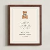 "Baby's Bear: Custom Print" - Custom Print in Frost by Becky Nimoy - Framed