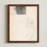 "Elossa III" - Art Print in Vintage Beige by jinseikou - Framed