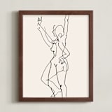 "Transfiguration 02" - Art Print in Ivory Black by Catilustre - Framed