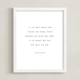 "Your Quote: Portrait Orientation Custom Print" - Custom Print in Rustique by Minted - Framed