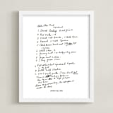 "Your Text: Custom Print " - Custom Print in Black by Minted - Framed