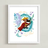"Warrior Princess Raya" - Art Print in Water Dragon by curiouszhi - Framed