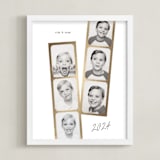 "Snapshots: Portrait Framed Photo" - Foil Framed Photo in Snow by Leah Bisch - Framed