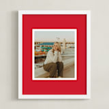 "Color Border: Portrait Framed Photo" - Framed Photo in Red by Minted - Framed