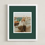 "Color Border: Portrait Framed Photo" - Framed Photo in Green by Minted - Framed