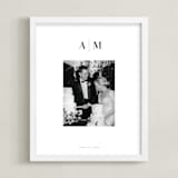 "Monogram: Portrait Framed Photo " - Framed Photo in White by Minted - Framed