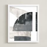 "Indian Sundial" - Art Print in Onyx by Agnes Pierscieniak - Framed